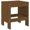 Tabourets de jardin lot de 2 marron miel 40x36x45 cm pin massif 536231536231