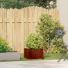 Jardinière rouillé 40x40x30 cm acier inoxydable 536232536232