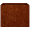 Jardinière rouillé 40x40x30 cm acier inoxydable 536232536232