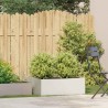 Jardinière blanc 80x80x30 cm acier 536233536233