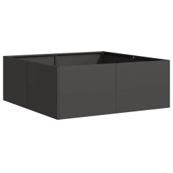 Jardinière noir 80x80x30 cm acier 536237536237