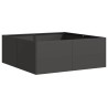 Jardinière noir 80x80x30 cm acier 536237536237