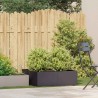 Jardinière noir 80x80x30 cm acier 536237536237