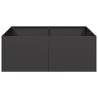 Jardinière noir 80x80x30 cm acier 536237536237