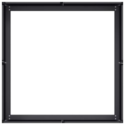 Jardinière noir 80x80x30 cm acier 536237536237