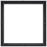 Jardinière noir 80x80x30 cm acier 536237536237