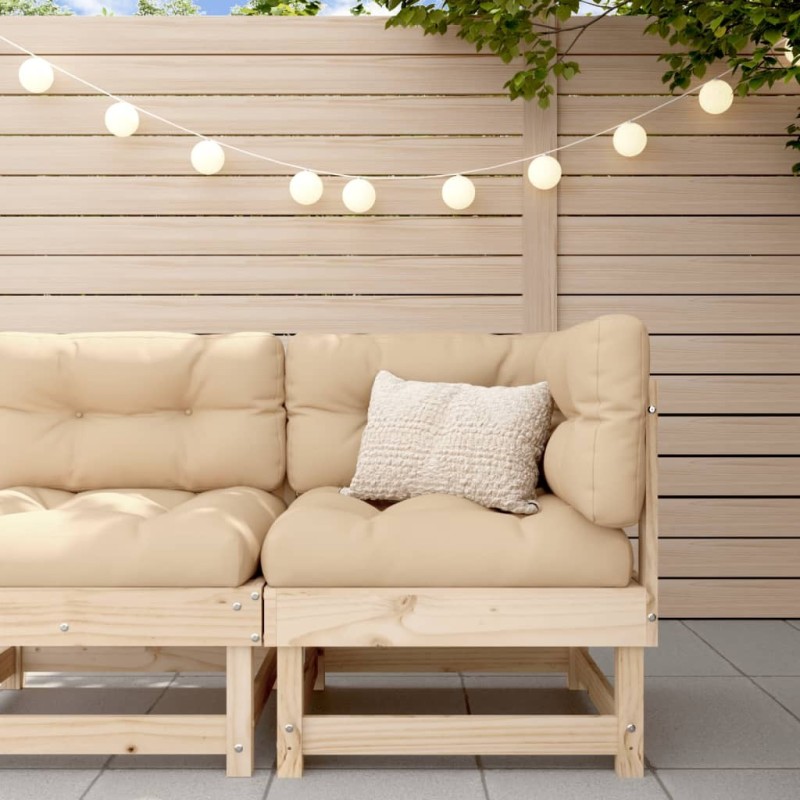 Canapé d'angle de jardin bois de pin massif 536240536240