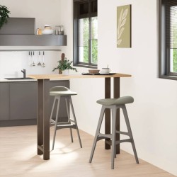 Pieds de table de bar en acier naturel 2 pièces 40 x (110-111) cm Acier 536241536241