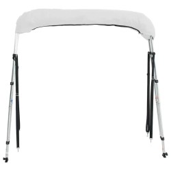Toit bimini à 3 arceaux parois latérales 183x(137-152)x137 cm 536243536243