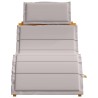 Transat avec coussin 2 pcs Taupe Bois d'Acacia Massif 536263536263