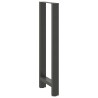 Pieds de table de bar Anthracite 2 pièces 40 x (110-111) cm Acier 536282536282