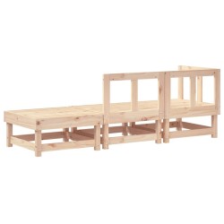 Salon de jardin 3 pcs bois massif de pin 536292536292
