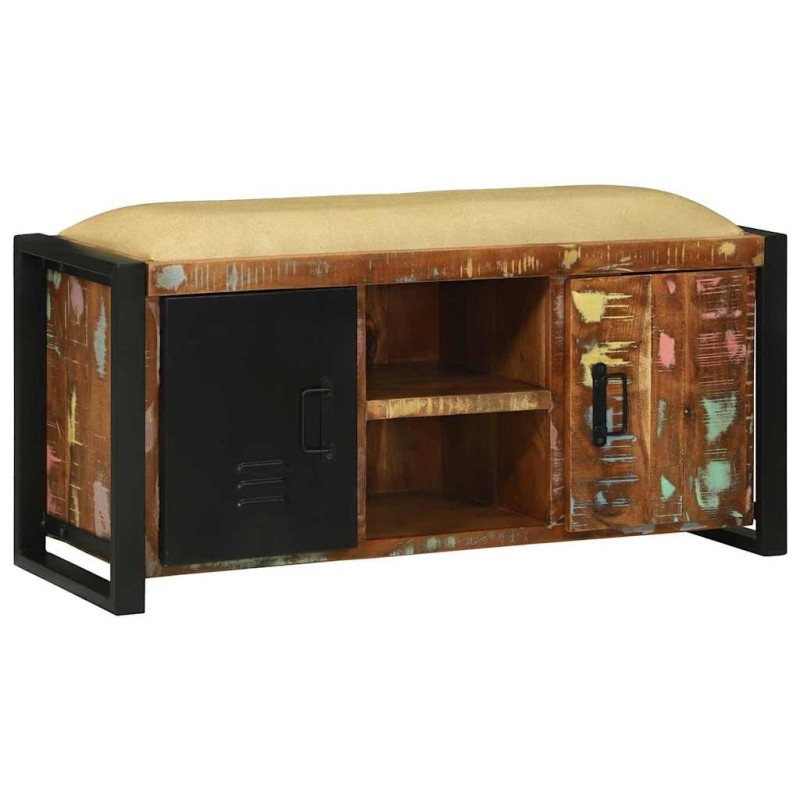 Cabinet Banc Multicolore Bois massif de récupération 536296536296