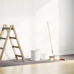 Bâche de protection contre peinture 10 m 220 g/m² gris 536297536297