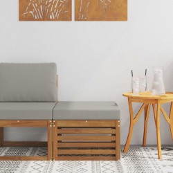 Pouf d'Extérieur Bois d'Acacia Massif Naturel 536300536300