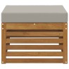 Pouf d'Extérieur Bois d'Acacia Massif Naturel 536300536300