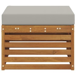 Pouf d'Extérieur Bois d'Acacia Massif Naturel 536300536300