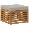 Pouf d'Extérieur Bois d'Acacia Massif Naturel 536300536300