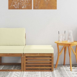 Pouf d'Extérieur Bois d'Acacia Massif Naturel 536301536301