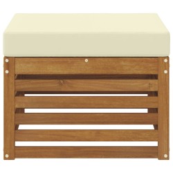 Pouf d'Extérieur Bois d'Acacia Massif Naturel 536301536301