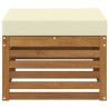 Pouf d'Extérieur Bois d'Acacia Massif Naturel 536301536301