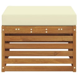 Pouf d'Extérieur Bois d'Acacia Massif Naturel 536301536301