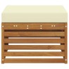 Pouf d'Extérieur Bois d'Acacia Massif Naturel 536301536301