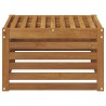 Pouf d'Extérieur Bois d'Acacia Massif Naturel 59 x 59 x 37 cm 536302536302
