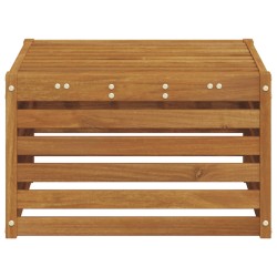 Pouf d'Extérieur Bois d'Acacia Massif Naturel 59 x 59 x 37 cm 536302536302