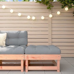 Repose-pied de jardin avec coussin bois massif douglas 536304536304