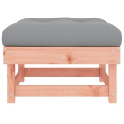 Repose-pied de jardin avec coussin bois massif douglas 536304536304