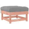 Repose-pied de jardin avec coussin bois massif douglas 536304536304