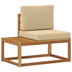 Canapé d'extérieur en bout 2 Pièce Naturel et Beige 536305536305