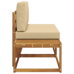 Canapé d'extérieur en bout 2 Pièce Naturel et Beige 536305536305