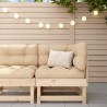 Canapé d'angle avec coussins bois de pin solide 536306536306