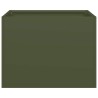 Jardinière vert olive 40x40x30 cm acier 536310536310