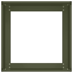 Jardinière vert olive 40x40x30 cm acier 536310536310