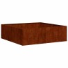 Jardinière rouillé 100x100x30 cm acier inoxydable 536313536313