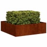 Jardinière rouillé 100x100x30 cm acier inoxydable 536313536313