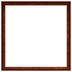 Jardinière rouillé 100x100x30 cm acier inoxydable 536313536313
