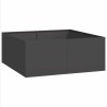 Jardinière noir 100x100x40 cm acier 536314536314