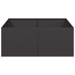 Jardinière noir 100x100x40 cm acier 536314536314