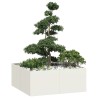 Jardinière blanc 100x100x40 cm acier 536316536316