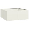Jardinière blanc 100x100x40 cm acier 536316536316