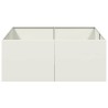 Jardinière blanc 100x100x40 cm acier 536316536316