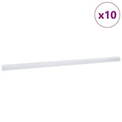 Nez de marche 10 pcs Argenté 67 x 3.5 x 3 cm Aluminium 536330536330