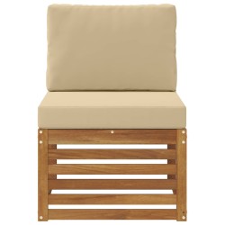 Sofa de milieu extérieur Bois d'Acacia Massif Naturel 536336536336