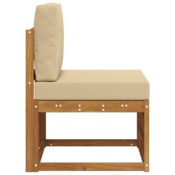 Sofa de milieu extérieur Bois d'Acacia Massif Naturel 536336536336