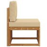 Sofa de milieu extérieur Bois d'Acacia Massif Naturel 536336536336