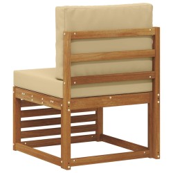 Sofa de milieu extérieur Bois d'Acacia Massif Naturel 536336536336